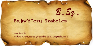 Bajnóczy Szabolcs névjegykártya